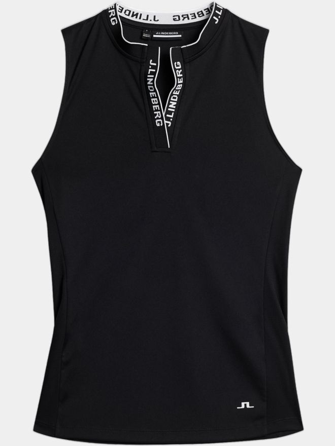 J.Lindeberg Leya Sleeveless Top ohne Arm Polo schwarz