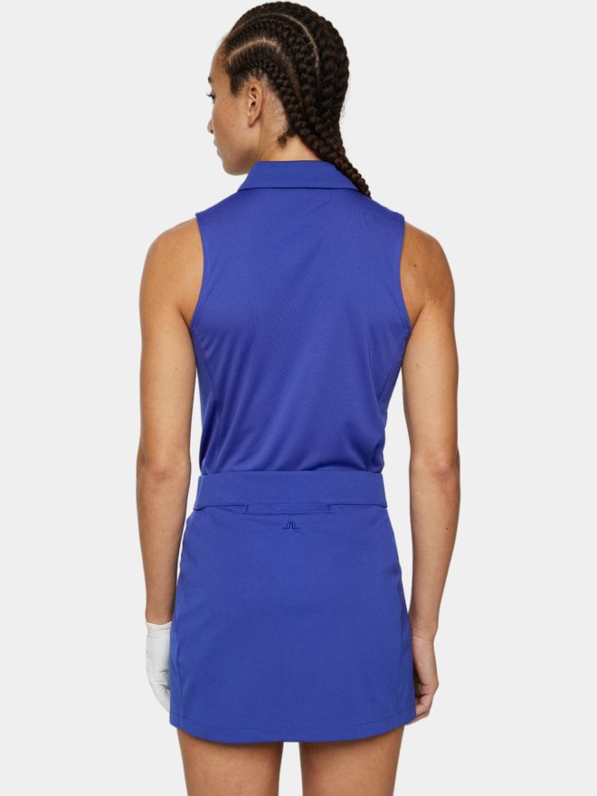 J.Lindeberg Dena Sleeveless Top ohne Arm Polo blau