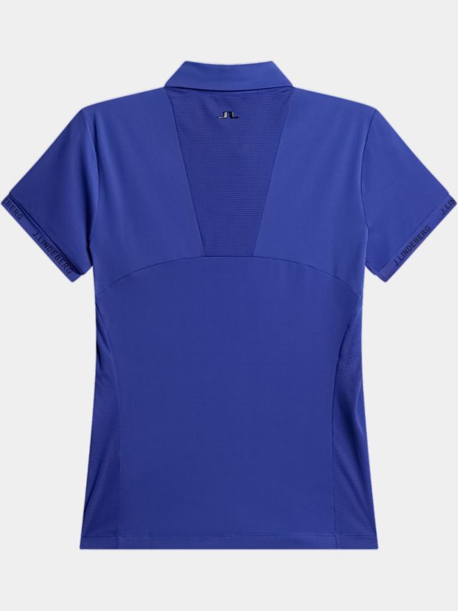 J.Lindeberg Becca Halbarm Polo blau
