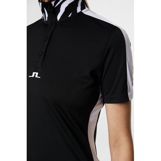 J.Lindeberg  Pip half-sleeve polo black