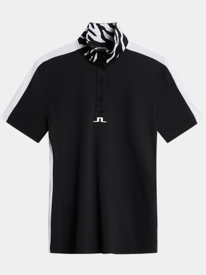 J.Lindeberg Pip Halbarm Polo schwarz