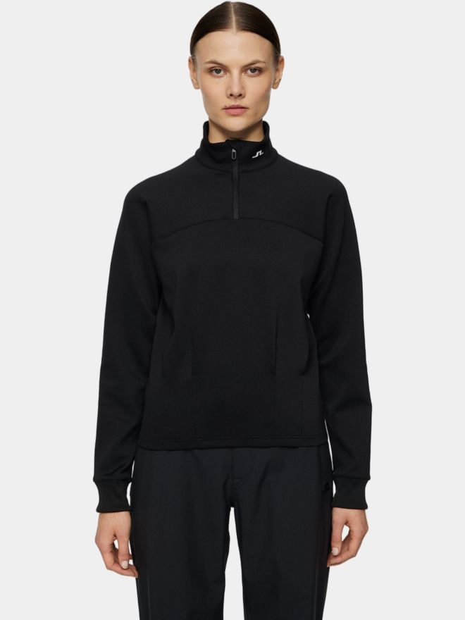 J.Lindeberg Jodi Quarter Zip Sweatshirt Stretch Midlayer schwarz