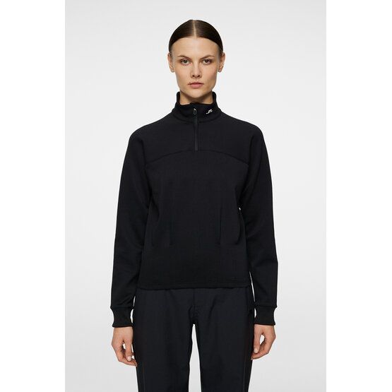 J.Lindeberg  Mikina Jodi Quarter Zip Stretch Midlayer černá