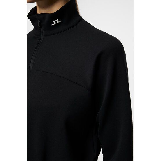 J.Lindeberg  Mikina Jodi Quarter Zip Stretch Midlayer černá