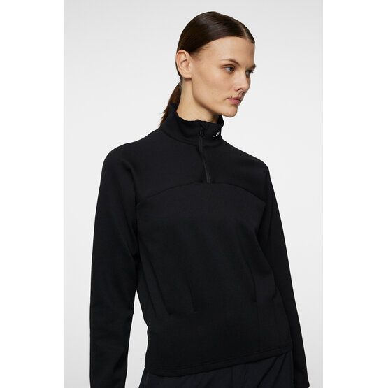 J.Lindeberg  Mikina Jodi Quarter Zip Stretch Midlayer černá