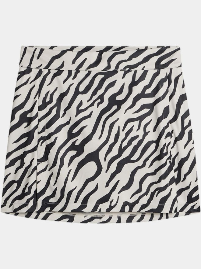 J.Lindeberg Amelie Mid Print Skirt kurz Skort schwarz