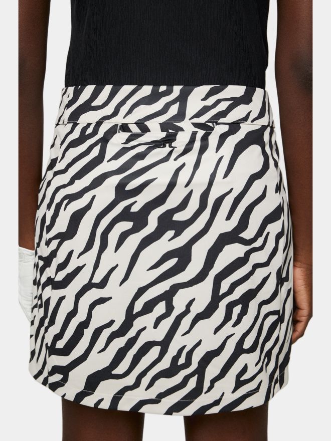 J.Lindeberg Amelie Mid Print Skirt kurz Skort schwarz