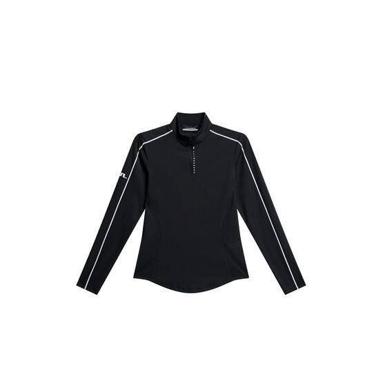 J.Lindeberg  Adiola Quarter Zip Stretch Midlayer černá