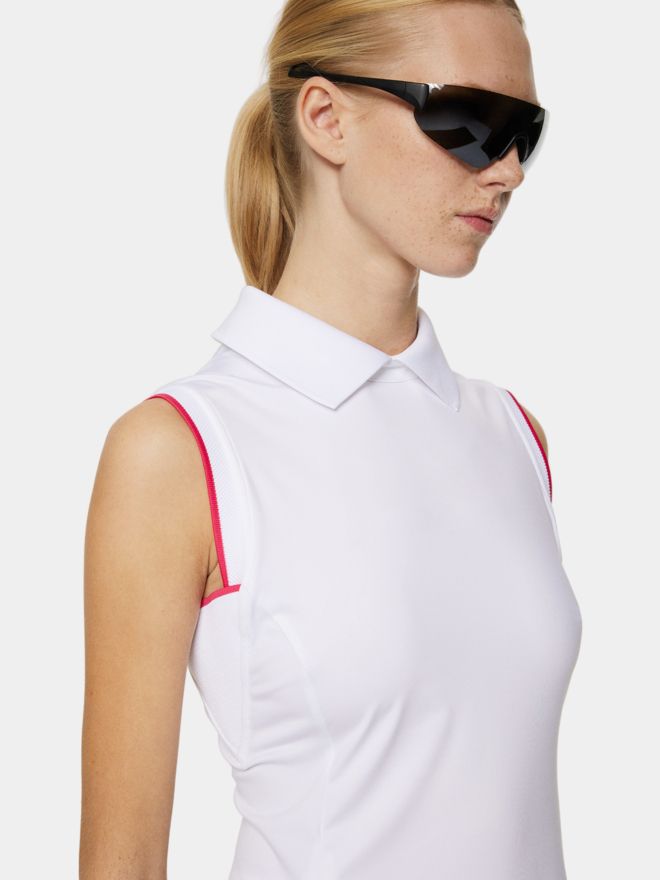 J.Lindeberg Vida Dress ohne Arm Kleid weiß