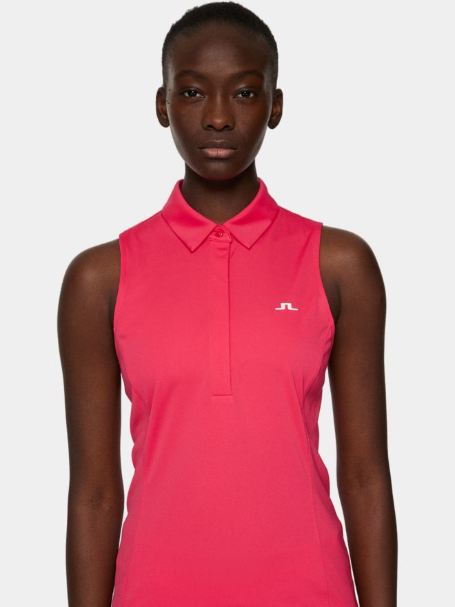 J.Lindeberg Dena Sleeveless Top ohne Arm Polo pink