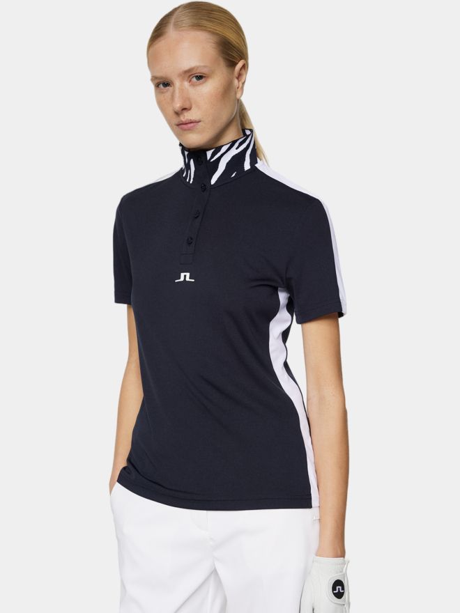 J.Lindeberg Pip Halbarm Polo navy