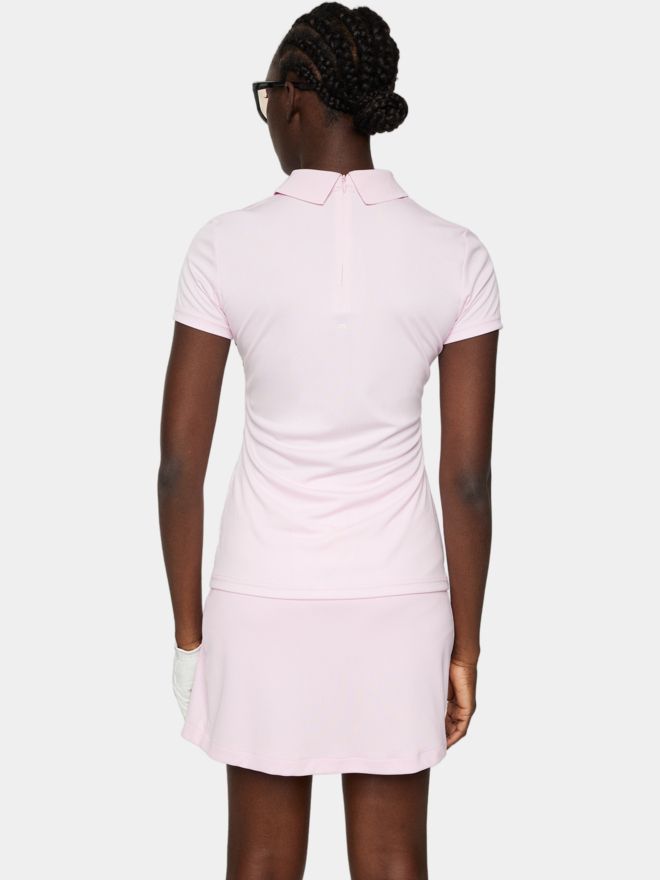 J.Lindeberg Gunni Halbarm Polo rosa