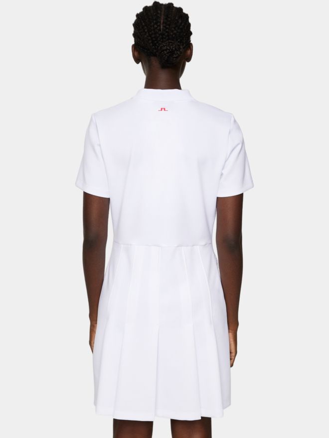 J.Lindeberg Kanai Dress Halbarm Kleid weiß