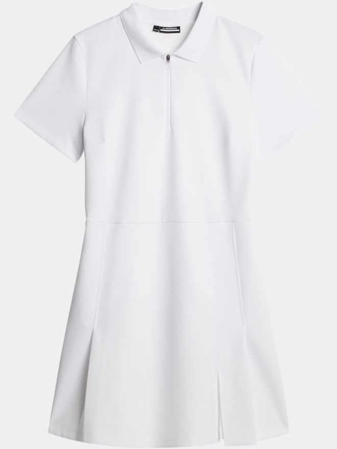 J.Lindeberg Kanai Dress Halbarm Kleid weiß