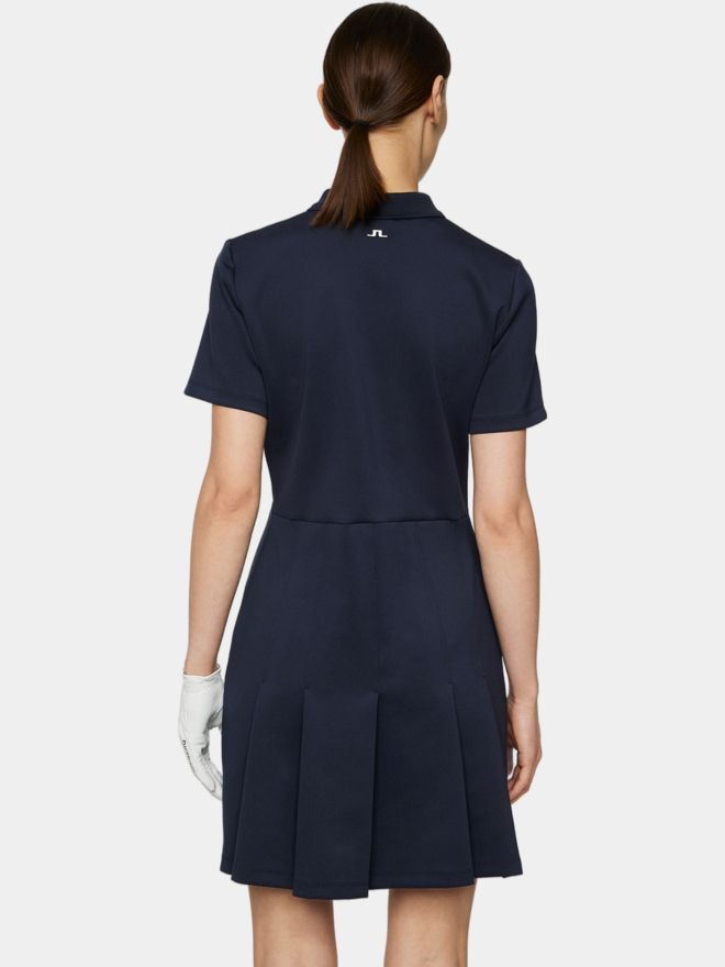 J.Lindeberg Kanai Dress Halbarm Kleid navy