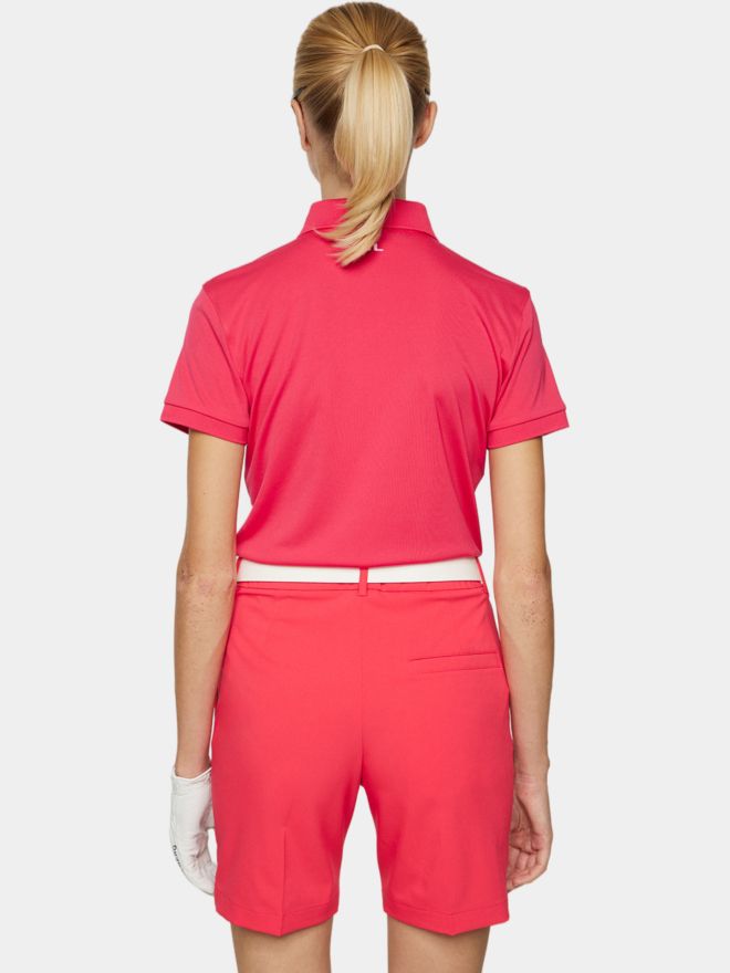 J.Lindeberg Tour Tech Halbarm Polo pink