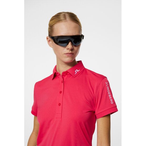 J.Lindeberg  Tour Tech half-sleeve polo pink