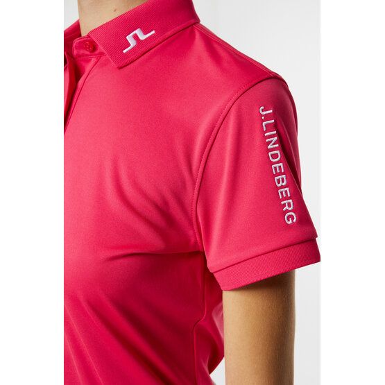 J.Lindeberg  Tour Tech half-sleeve polo pink