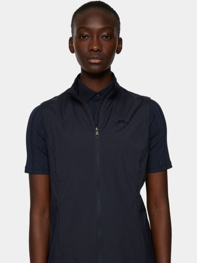 J.Lindeberg Thorine Vest Windstopp Weste navy