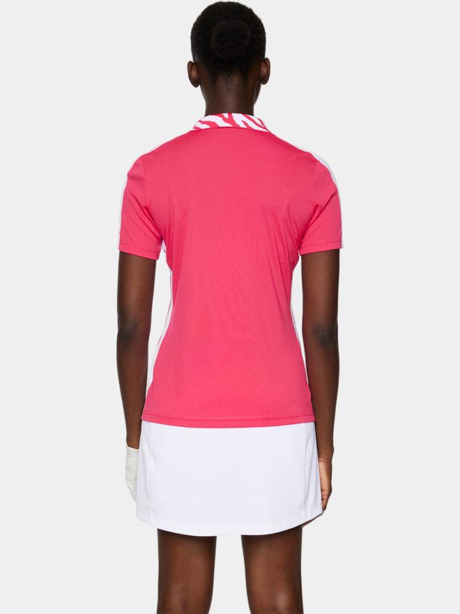 J.Lindeberg Pip Halbarm Polo pink