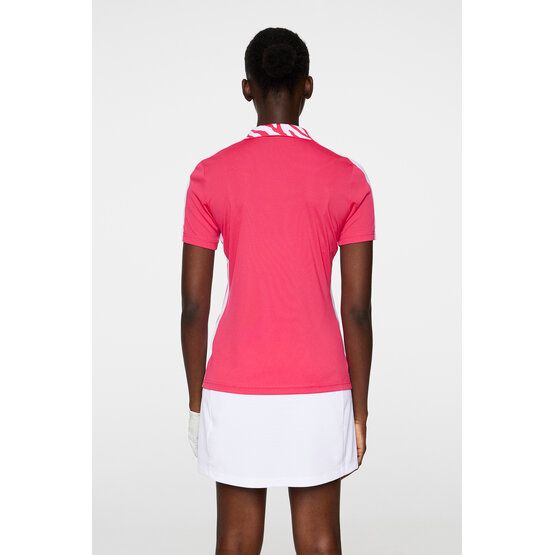 J.Lindeberg  Pip half-sleeve polo pink