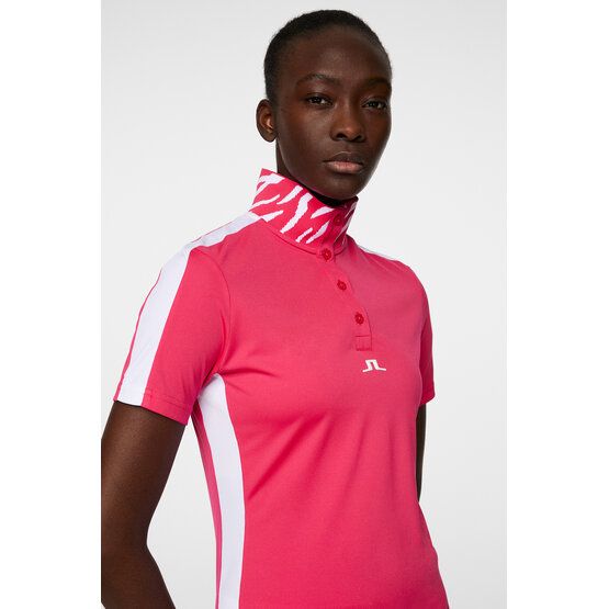 J.Lindeberg  Pip half-sleeve polo pink