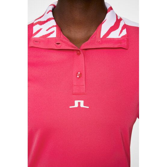 J.Lindeberg  Pip half-sleeve polo pink