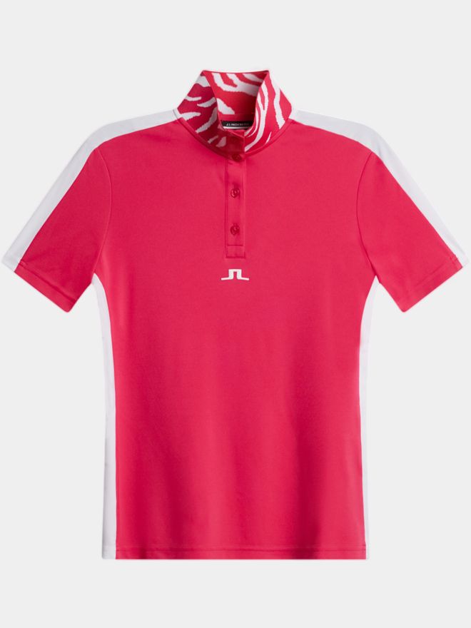J.Lindeberg Pip Halbarm Polo pink