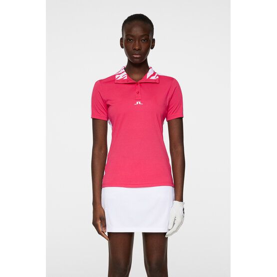 J.Lindeberg  Pip half-sleeve polo pink