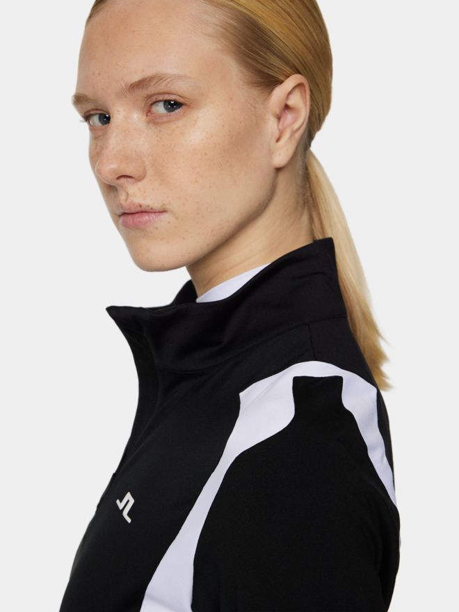 J.Lindeberg Mae Quarter Zip Stretch Midlayer schwarz