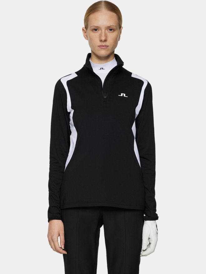 J.Lindeberg Mae Quarter Zip Stretch Midlayer schwarz