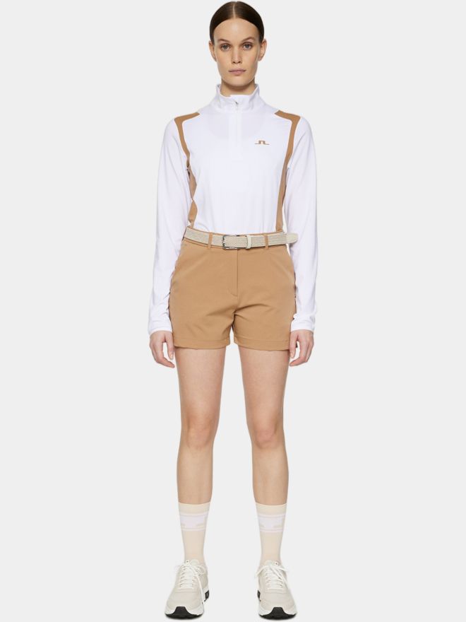 J.Lindeberg Mae Quarter Zip Stretch Midlayer weiß