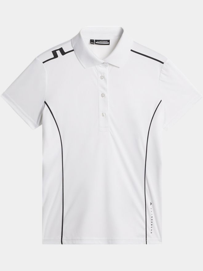J.Lindeberg Leyla half-sleeved polo white