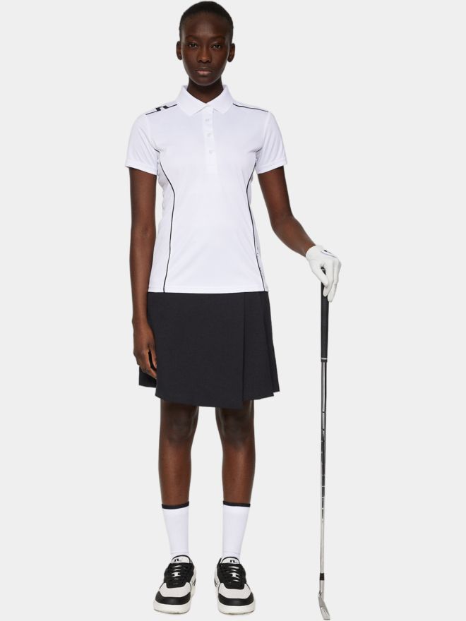 J.Lindeberg Leyla half-sleeved polo white