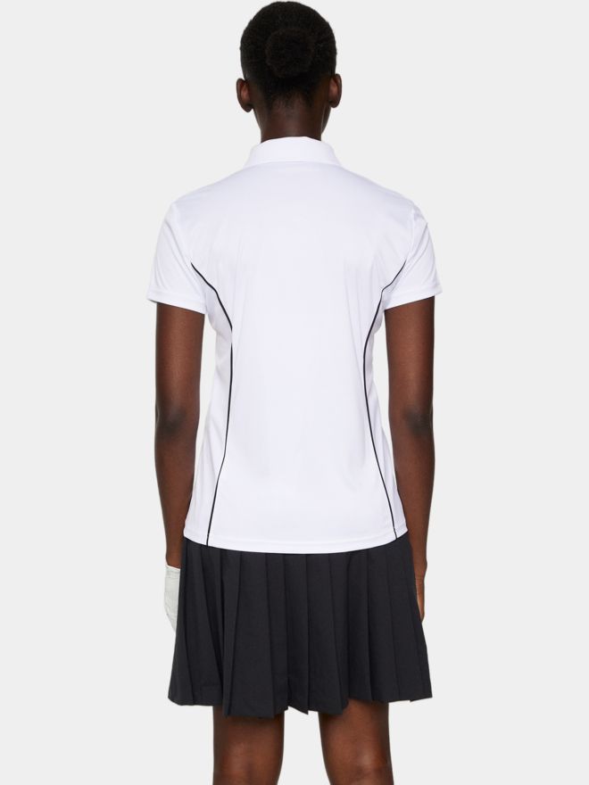 J.Lindeberg Leyla half-sleeved polo white