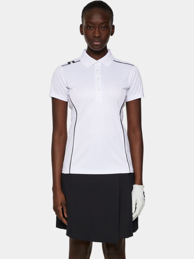 J.Lindeberg Leyla half-sleeved polo white
