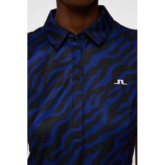 J.Lindeberg Dena Print Sleeveless Top ohne Arm Polo blau
