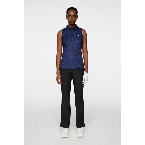 J.Lindeberg Dena Print Sleeveless Top ohne Arm Polo blau