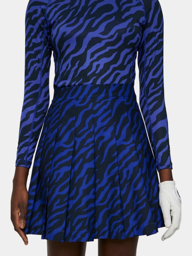 J.Lindeberg Adina Print Skirt kurz Skort blau