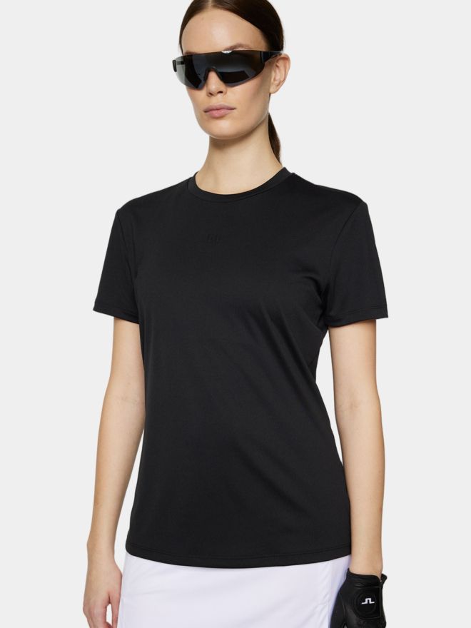 J.Lindeberg Ada Halbarm T-Shirt schwarz