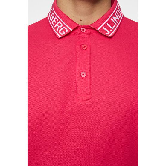 J.Lindeberg  Austin half-sleeve polo pink