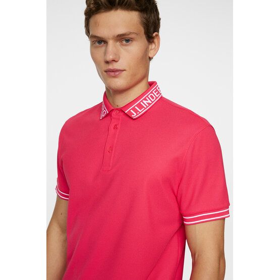 J.Lindeberg  Austin half-sleeve polo pink