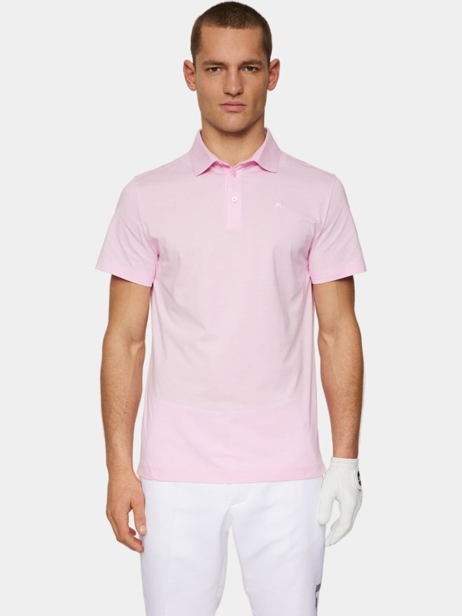 J.Lindeberg Bridger Halbarm Polo rosa