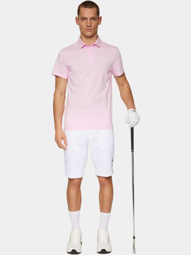 J.Lindeberg Bridger Halbarm Polo rosa