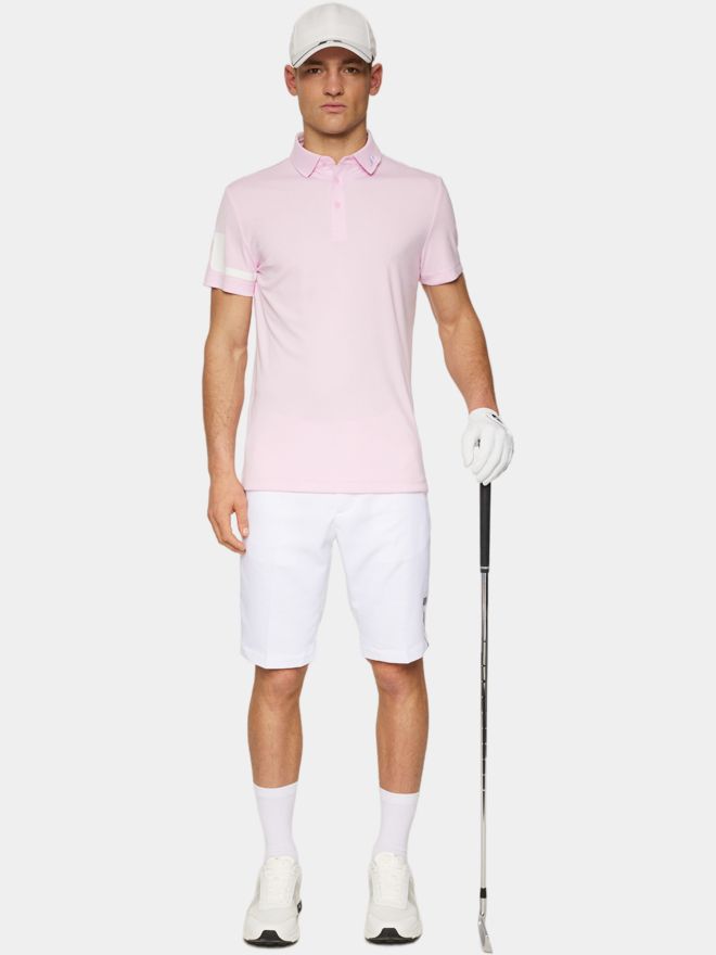 J.Lindeberg Heath Halbarm Polo rosa