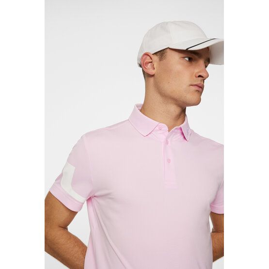 J.Lindeberg  Heath half sleeve polo pink