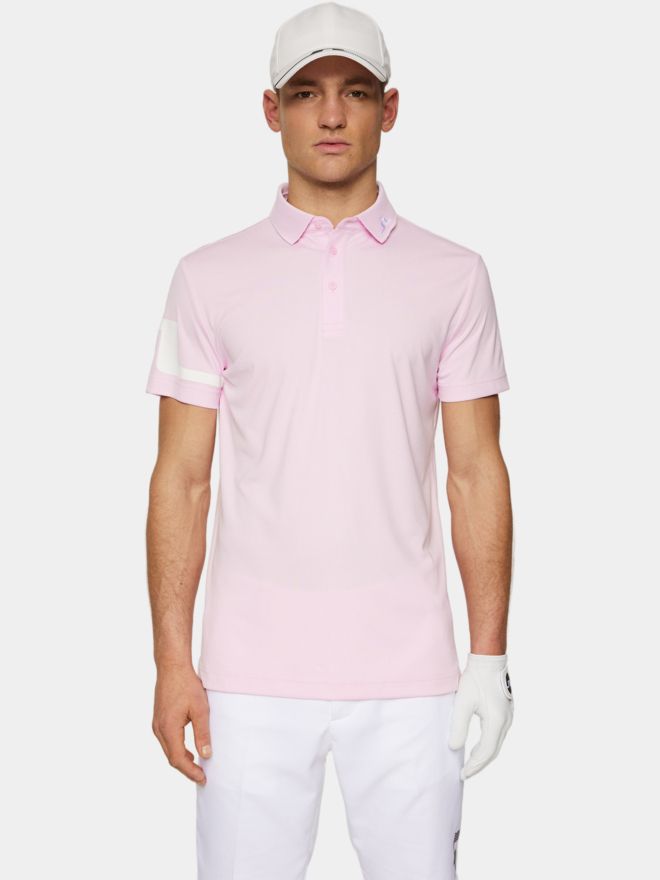 J.Lindeberg Heath Halbarm Polo rosa