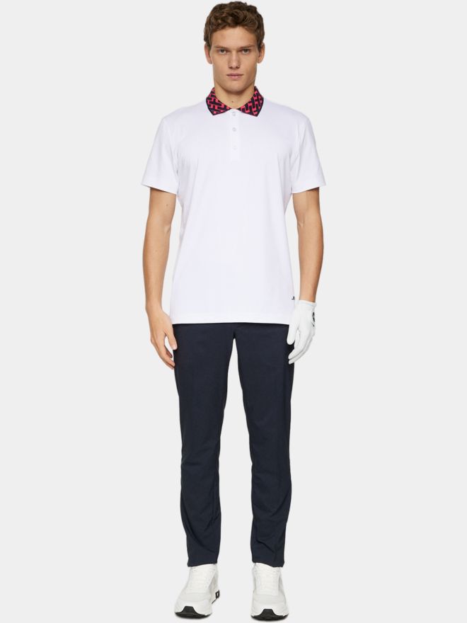 J.Lindeberg Polokošile Tomcat s krátkým rukávem bílá