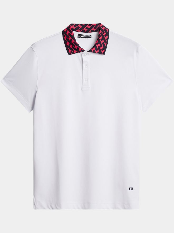 J.Lindeberg Polokošile Tomcat s krátkým rukávem bílá