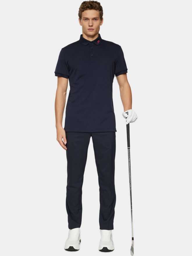J.Lindeberg KV Print Halbarm Polo navy